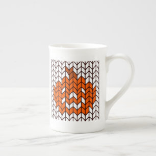 JACK-O-LANTERN KNIT Bone China Mug