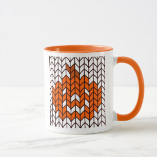 JACK-O-LANTERN KNIT Orange Combo Mug