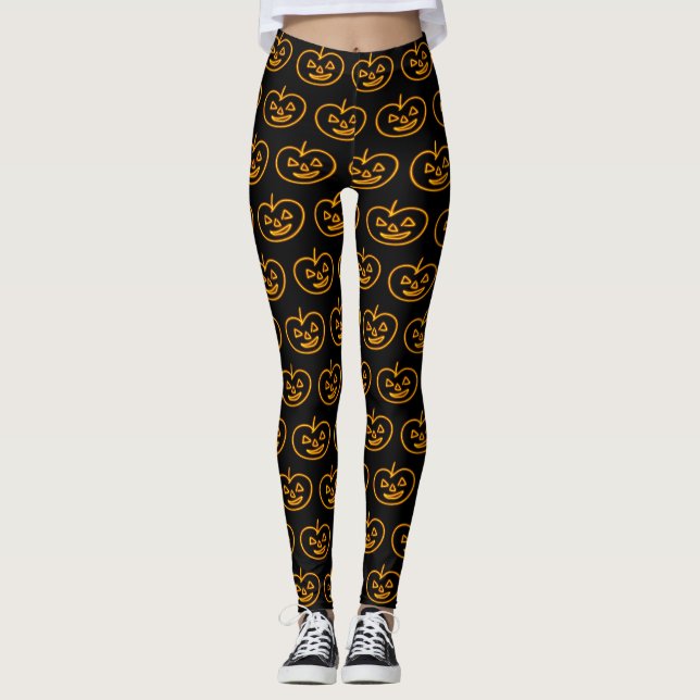Jack o' Lantern Leggings (Front)