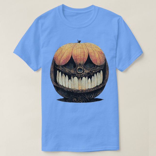 Jack O' Lantern  Manga Horror Style  T-Shirt (Design Front)