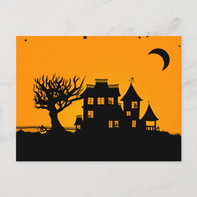 Jack O Lantern Manor Postcard (Front)