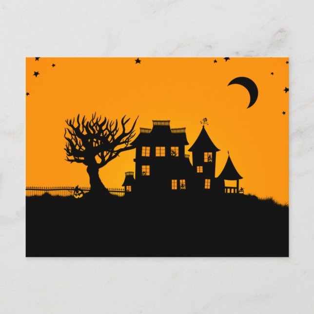 Jack O Lantern Manor Postcard (Front)