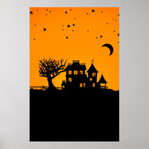 Jack O Lantern Manor Poster
