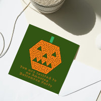 Jack-o-Lantern Maze Amazing Halloween Party Green