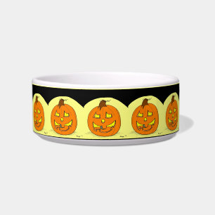 Jack O' Lantern Medium Pet Bowl