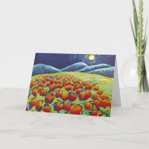 JACK O LANTERN MOON AUTUMN CARD
