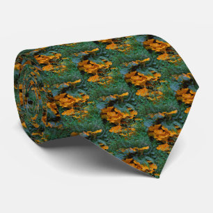Jack-O-Lantern Mushrooms Among The Ferns Tie