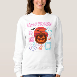 Jack-O’-Lantern Neon Halloween Clothes Unisex Sweatshirt