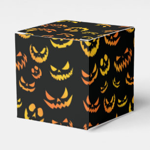 Jack O Lantern Pumpkin Face Favour Box