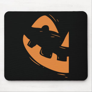 Jack-o-lantern Pumpkin Face Halloween Matching Cou Mouse Pad
