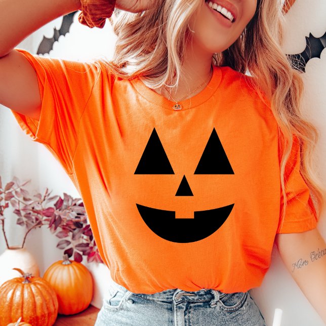 Jack-O-Lantern Pumpkin Face Halloween T-Shirt (Jack-O-Lantern Pumpkin Face Halloween T-Shirt)