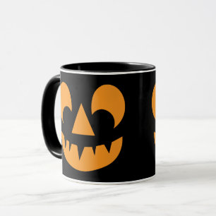 Jack O Lantern Pumpkin Face Mug
