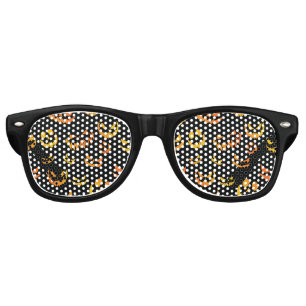 Jack O Lantern Pumpkin Face Retro Sunglasses