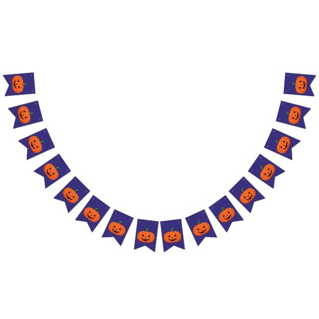 Jack-O'-Lantern Pumpkin Halloween Bunting (All)