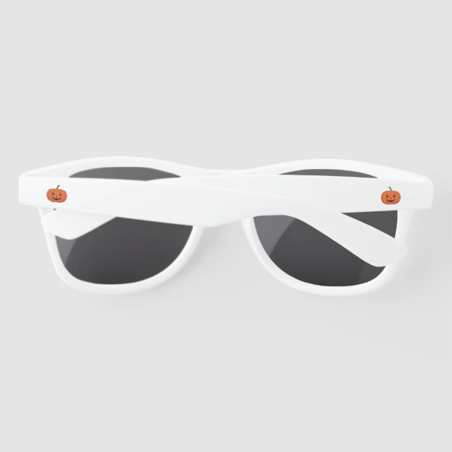 Jack-O'-Lantern Pumpkin Halloween Sunglasses (Back)