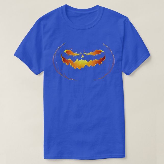 Jack o Lantern Pumpkin Halloween T-Shirt (Design Front)