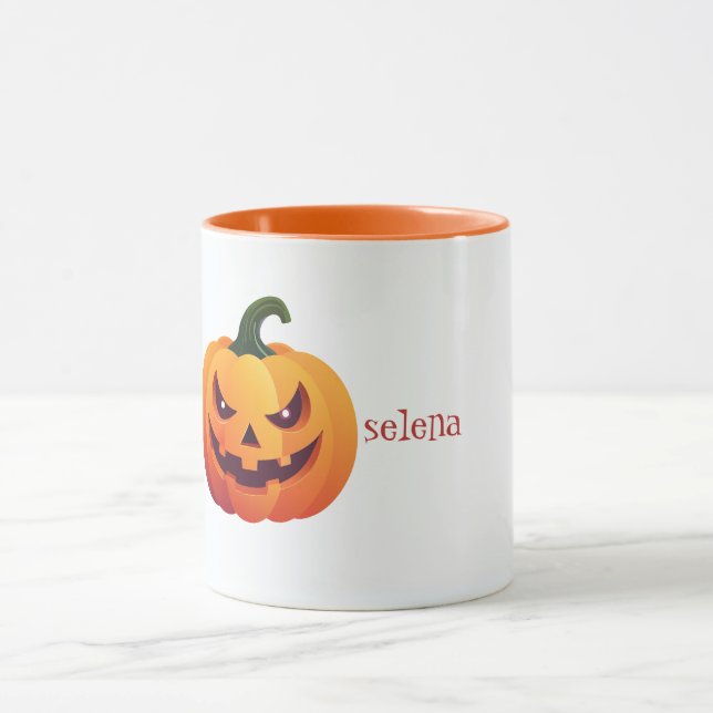 Jack o Lantern Pumpkin Mug (Center)
