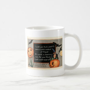 Jack O Lantern Pumpkin Witch Bat Owl Coffee Mug