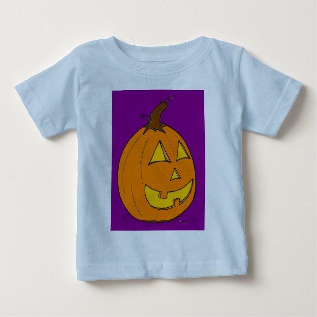 Jack o' Lantern Purple Infant T-Shirt (Front)