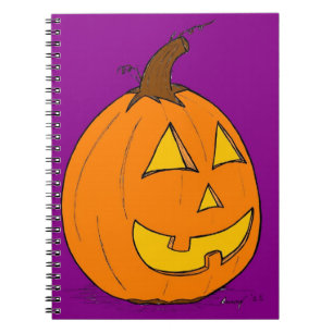 Jack o' Lantern Purple Notebook
