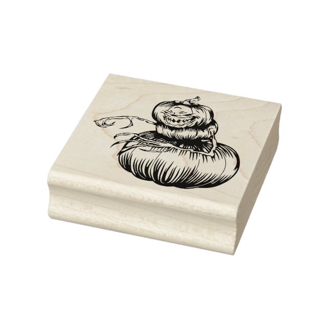 Jack-O-Lantern Rubber Stamp (Stamp)