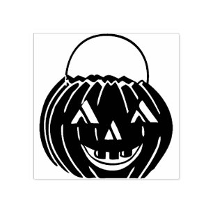 Jack-o'-lantern Rubber Stamp 