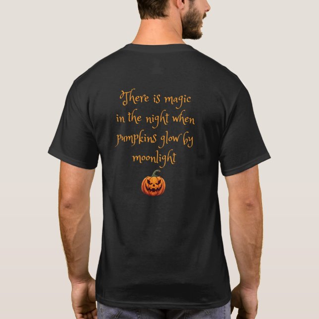 Jack-o-lantern Sayings  T-Shirt (Back)