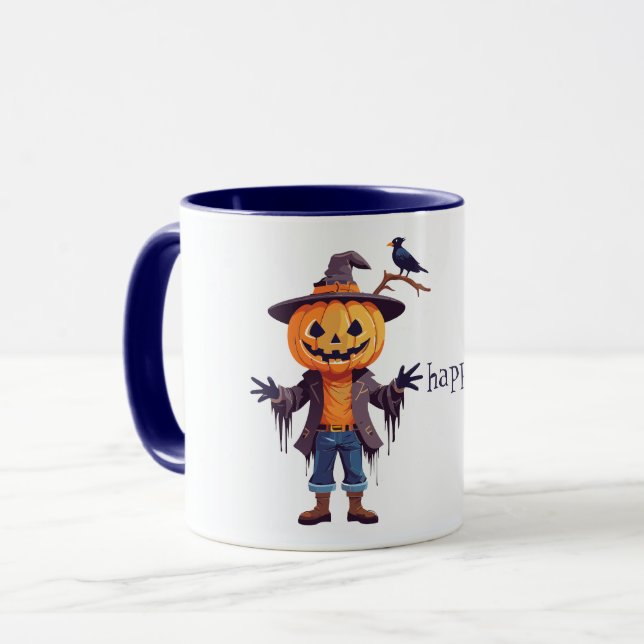 Jack O Lantern Scarecrow Mug (Front Left)