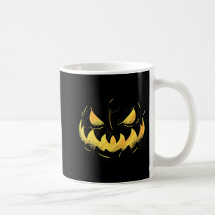 Jack O Lantern Scary Carved Pumpkin Face Halloween Coffee Mug