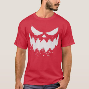 Jack O Lantern scary carved pumpkin face Halloween T-Shirt