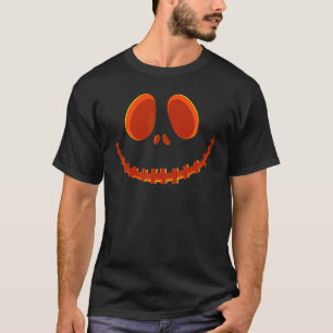 Jack O Lantern Scary Carved Pumpkin Face Halloween T-Shirt