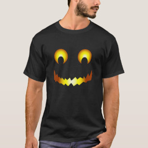 Jack O Lantern Scary Carved Pumpkin Face Halloween T-Shirt