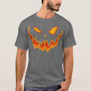 Jack O Lantern Scary Carved Pumpkin Face Halloween T-Shirt