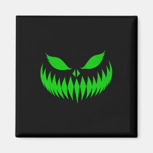 Jack O Lantern Scary Pumpkin Face Halloween Costum Magnet