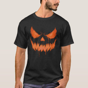 Jack O Lantern Scary Spooky Carved Halloween Pumpk T-Shirt