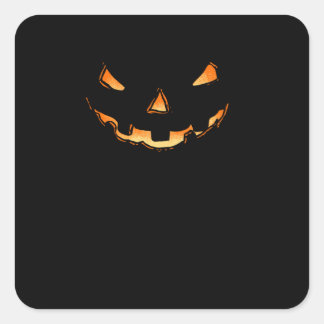 Jack-o-lantern Square Sticker