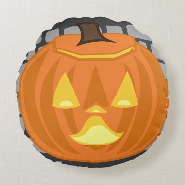Jack-o’-lantern throw pillow (Front)