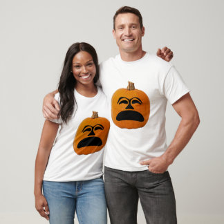 Jack o' Lantern Unhappy Face, Halloween Pumpkin T-Shirt