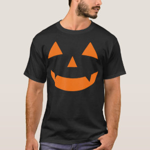 Jack O Lantern Vampire Pumpkin Face Cute Halloween T-Shirt