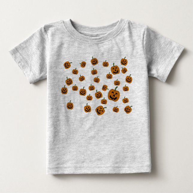 Jack O' Lanterns background Baby T-Shirt (Front)