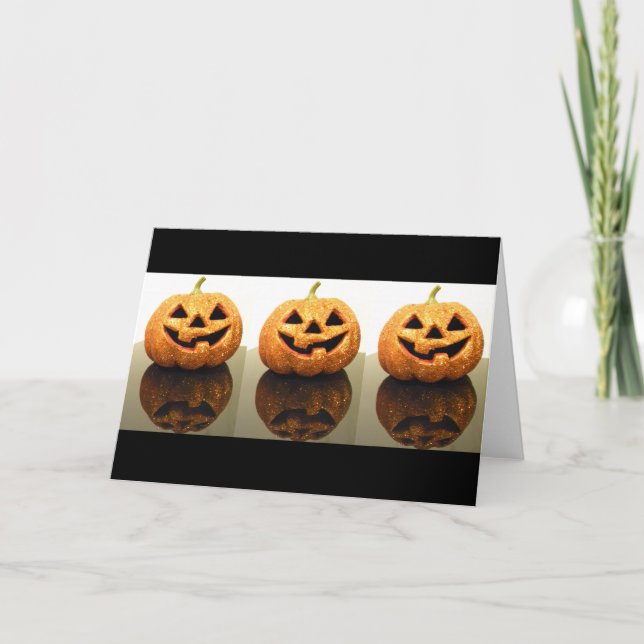 Jack-o'-lanterns Card (Front)