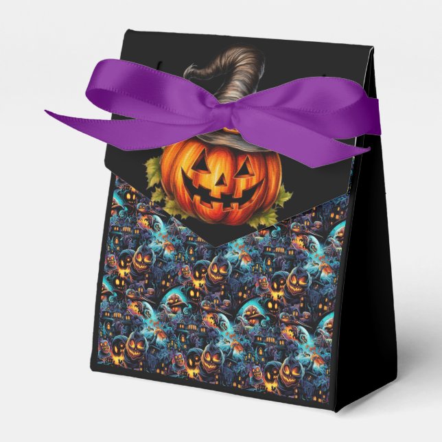 Jack O Lanterns  Favour Box (Front Side)