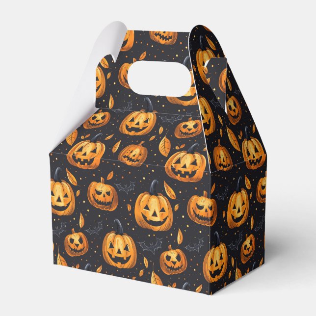 Jack-O-Lanterns Halloween Favour Box (Front Side)