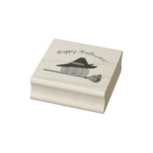 Jack-o-Lanturn Wood Art Stamp