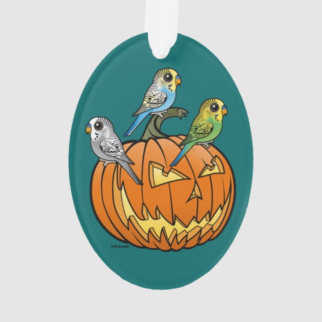 Jack O'Budgies Ornament (Back)