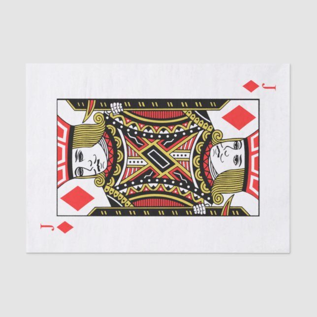 Jack of Diamonds Tissue Paper (Front)