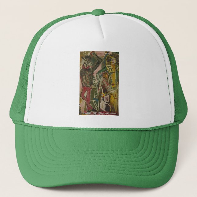 jack of diamonds trucker hat (Front)