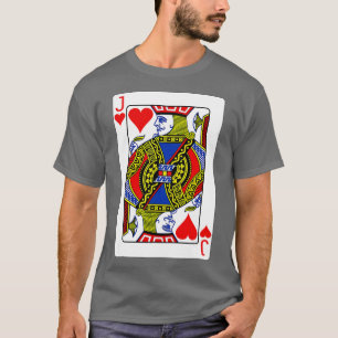 Jack Of Hearts Playing Card Valentine  Costume T-Shirt