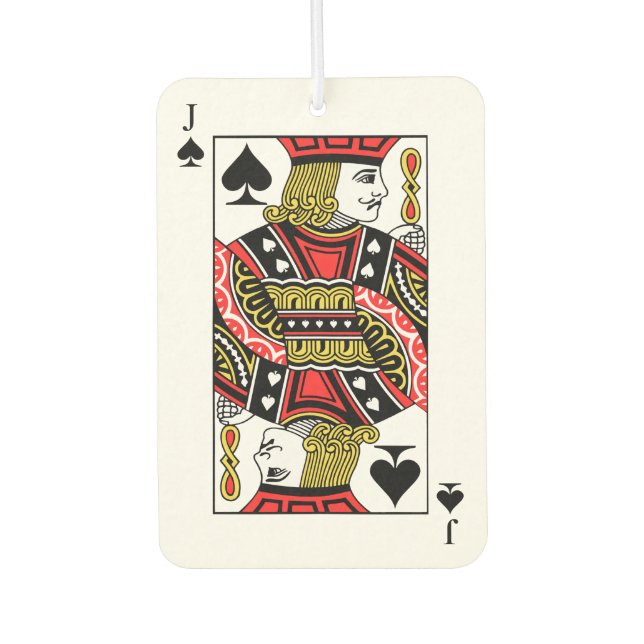Jack of Spades Car Air Freshener (Front)