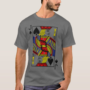 Jack Of Spades  Card Suit Halloween Poker Magic Fa T-Shirt